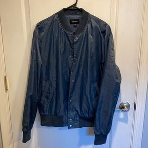 Brixton Mens Bomber Jacket Medium in Navy